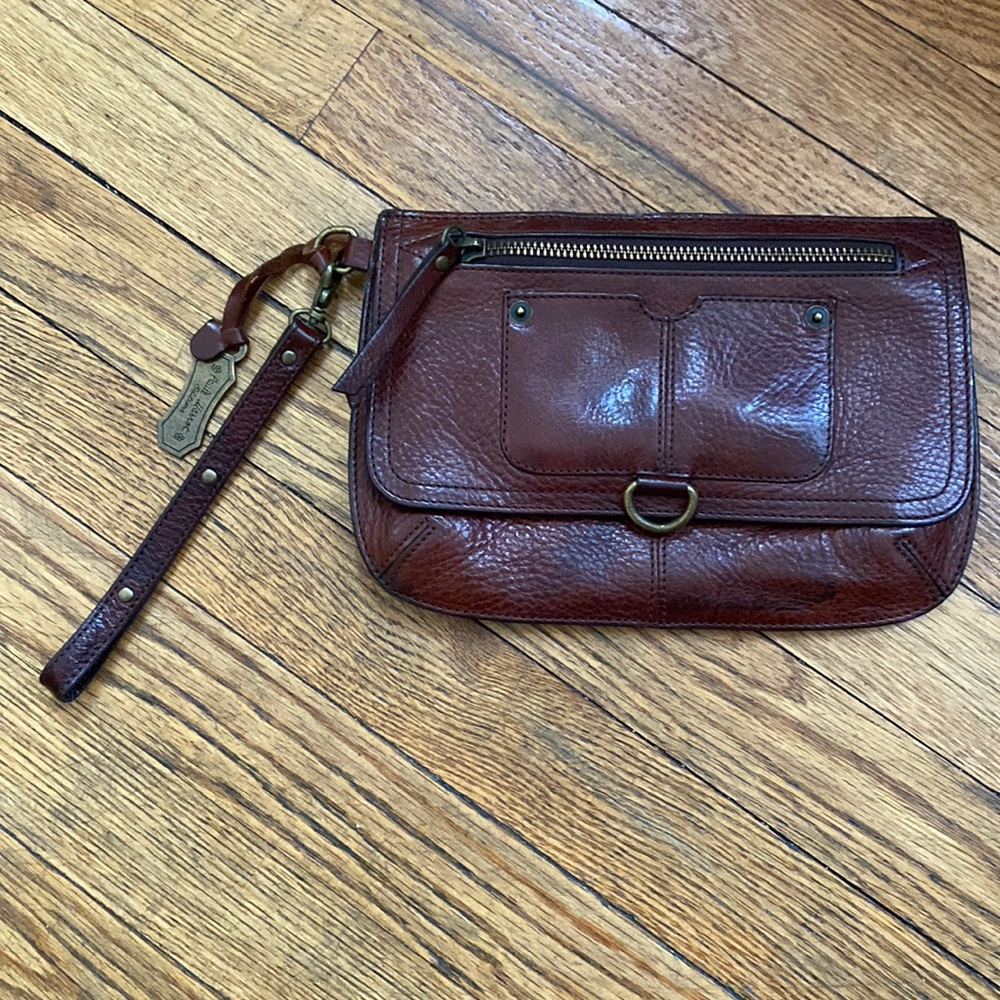 Hayden Harnett Paule Marrot Edition Brown Leather Clutch